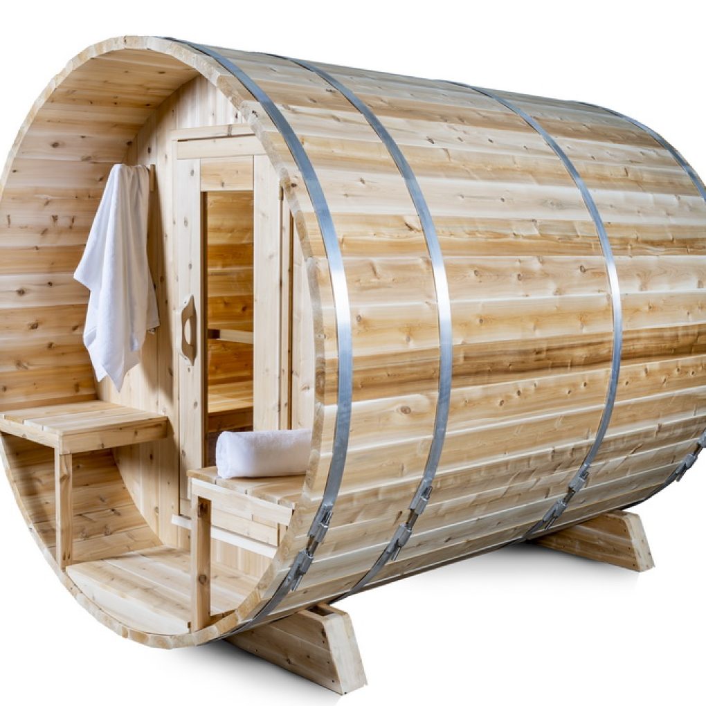 CT Serenity Cedar Barrel Sauna CTC2245W