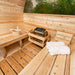Dundalk Leisurecraft Tranquility MP Barrel Sauna with heater and rocks  
