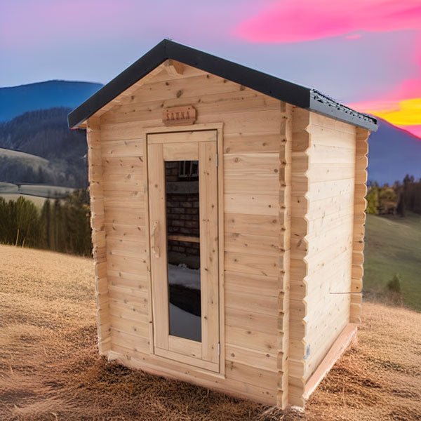 Dundalk Leisurecraft CT Granby Sauna CTC66W outdoors sunset