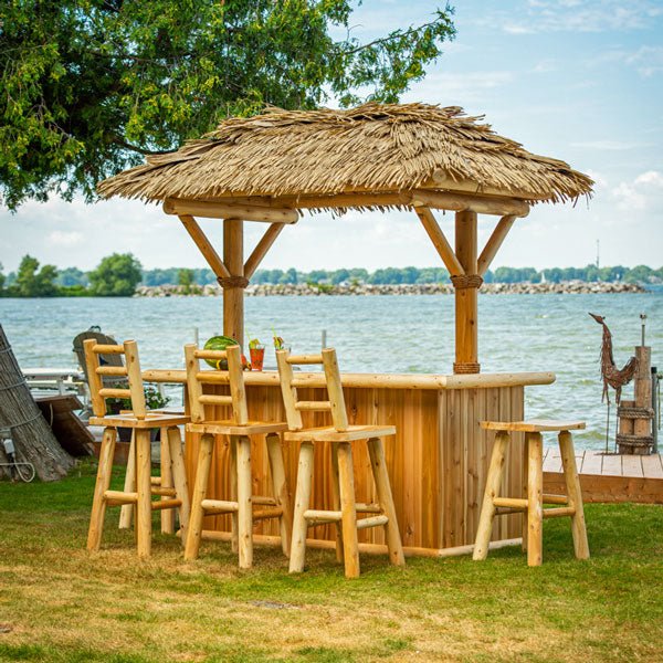 Dundalk Leisurecraft Tropical Paradise Tiki Bar - Outdoor Living