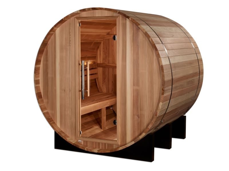 Golden Designs "St. Moritz" 2 Person Barrel Steam Sauna with Pacific Cedar Wood