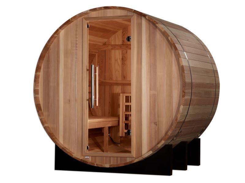 Golden Designs "St. Moritz" 2 Person Barrel Steam Sauna with Pacific Cedar Wood